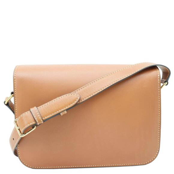 Celine  Triomphe Leather Shoulder Bag Brown - Picture 4 of 14